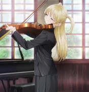 【素材】明日ちゃんのセーラー服(20)　木崎江利花とバイオリン