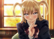 【素材】明日ちゃんのセーラー服(21)　江利花ちゃんのしーっ