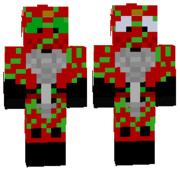 マイクラスキン　仮面ライダーアマゾンアルファ　修正版