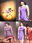 レスリングJC vs DD（レスリング少女あゆみちゃん番外）