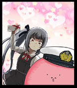 バレンタイン当日に渡しそびれていたチョコを提督にプレゼントするおっちょこちょいな霞チャン。