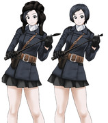 WoT実況動画で使った立ち絵　クロ子