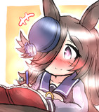 絵本を描くライス