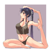 矢矧がヨガしてるだけ