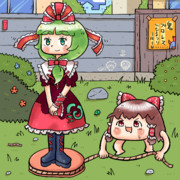 雛祭りに鍵山雛さんを回すゆっくりさん