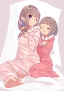 パジャマなうちの子姉妹