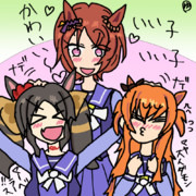 年上の余裕でマベマヤを可愛がるサクラローレル