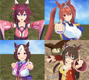 うちのチームの先行ウマ娘たち