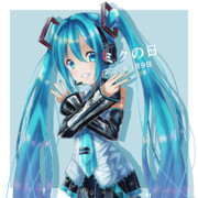 【ボカロ絵】ミクの日なミクちゃん♪