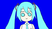 口をパクパクしている初音ミクBB