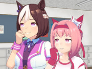悪巧みするスペとウララ