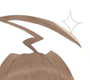 切れ味の良いアホ毛