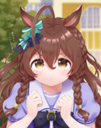 ねこちゃんを探すメジロブライトちゃん