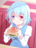 バーガーと小傘ちゃん
