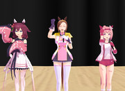 春の音楽イベントに向けて練習する三人