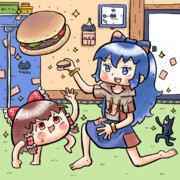 マクドナルドのハンバーガー大好き依神紫苑さんとゆっくりさん