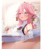八重神子「うまいのう！」