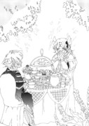 エクレシアさんとアルバスくん・午後の紅茶