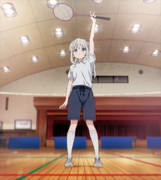 【素材】明日ちゃんのセーラー服(53)　平岩蛍のキメ！ポーズ