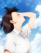 【素材】明日ちゃんのセーラー服(55)　四条璃生奈さわやかな汗