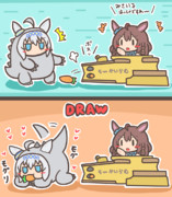 メジロブライトさんVS怪獣オグリン