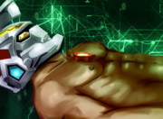 就寝するグリッドマン