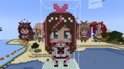 マインクラフトで作ったKizuna AI キズナアイ