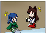 お寺の前のヤマビコさん　・６１日目