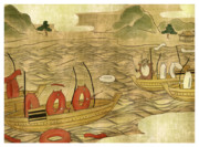 壇ノ浦で雌雄を決する浮き輪さん