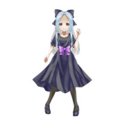 【立ち絵素材】黒い服を着た双子の姉