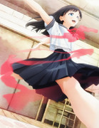 【素材】明日ちゃんのセーラー服(64)　ピアノ伴奏と小路のイメージ