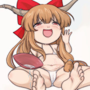 花はないけどお花見萃香ちゃん