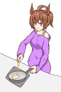 トレーナーの為に料理するタキオン