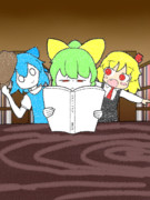 立教三人娘(図書館)