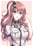 髪を下ろしてみたサラトガさん