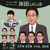 【フリーキャラ素材】岸田しゅしょお【ver. 1.00 パケ絵】