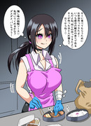 好きな人のためにお弁当を用意する女の子