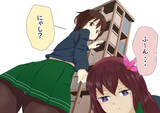 睦月ちゃんの後ろでしゃがんだら・・・