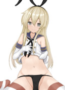 島風ちゃんお腹がながい