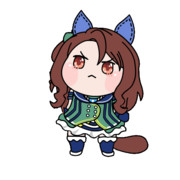 指さし　キングヘイロー