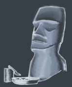 KKKI姉貴の新名義こと巨乳モアイのファンアートです