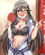 「榛名の勝ちですっ♡」