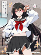 セーラー服でご満悦だ長門さん