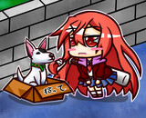 捨てられた子犬