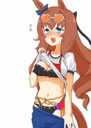 体操服の下に水着着てきたマルゼンちゃん