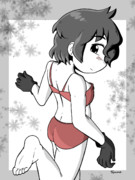 すみません。ホックを外してもらえますか？