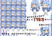 SD琴葉あおい_デフォルメ立ち絵素材