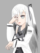 真面目な顔でくだらないことを考えているアリアルさん