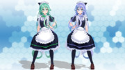 cham式改変＿山風改二メイド(MMDモデル配布あり)