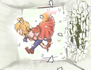 壁を突き抜けるリランちゃん